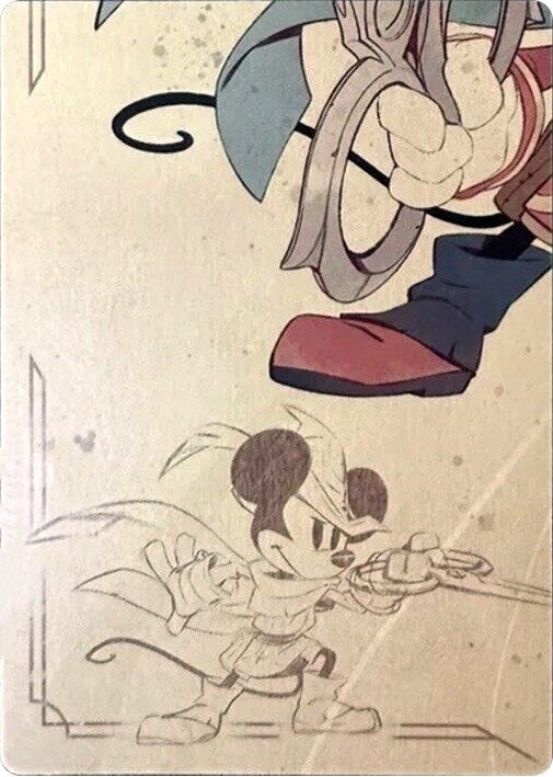 Mickey Mouse - Brave Little Tailor Puzzle Insert (Bottom Left) (1) - Disney Lorcana Single