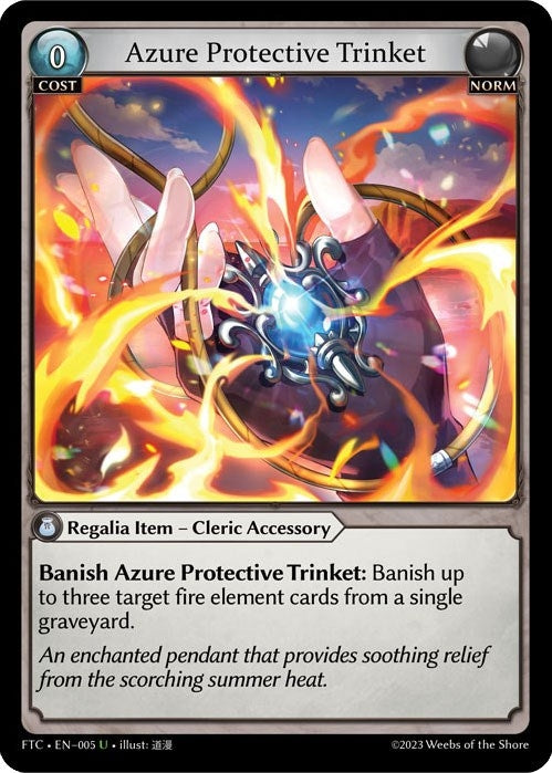 Azure Protective Trinket (5) (FTC) - Grand Archive TCG Single