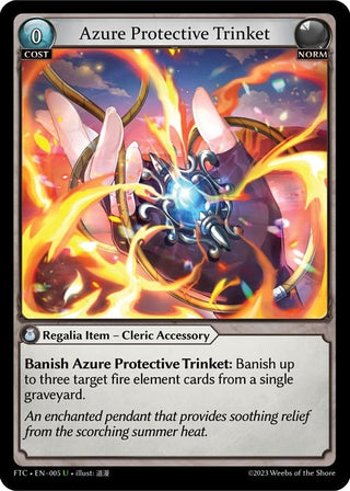 Azure Protective Trinket (5) (FTC) - Grand Archive TCG Single