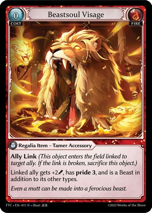 Beastsoul Visage (11) (FTC) - Grand Archive TCG Single