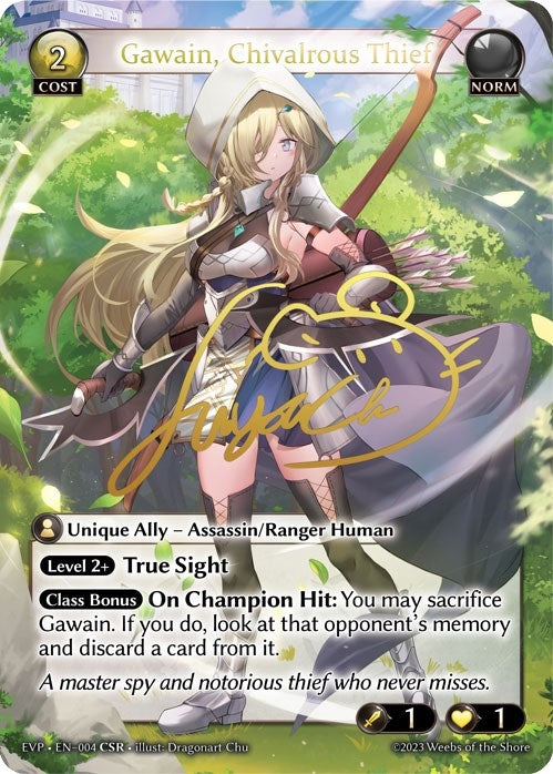 Image for Gawain, Chivalrous Thief (CSR) (004) (Promotional Cards) - Grand Archive TCG
