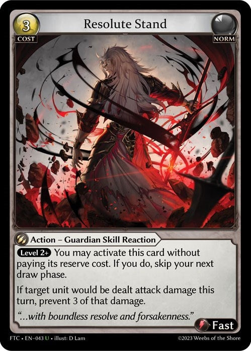 Resolute Stand (43) (FTC) - Grand Archive TCG Single