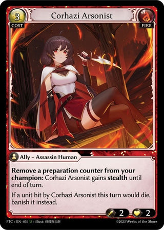 Corhazi Arsonist (51) (FTC) - Grand Archive TCG Single