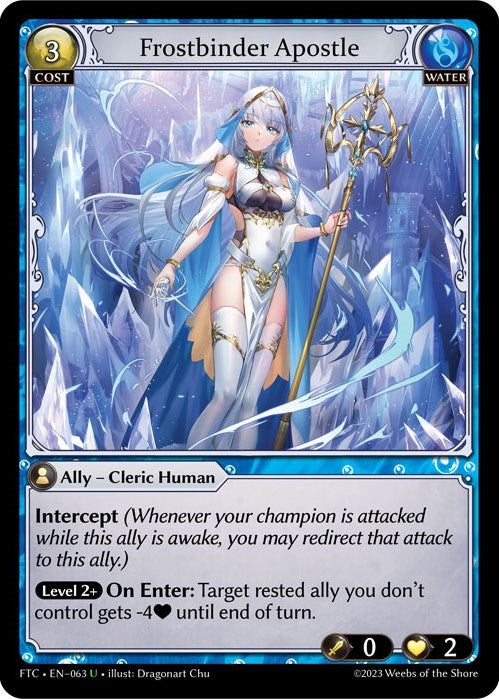 Frostbinder Apostle (63) (FTC) - Grand Archive TCG Single