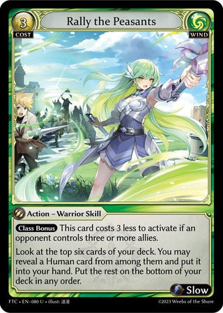Rally the Peasants (80) (FTC) - Grand Archive TCG Single