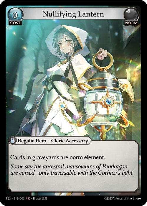 Image for Nullifying Lantern (003) (Promotional Cards) - Grand Archive TCG