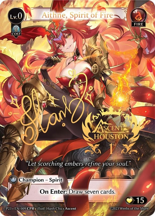 Image for Aithne, Spirit of Fire (CPR) (009) (Promotional Cards) - Grand Archive TCG