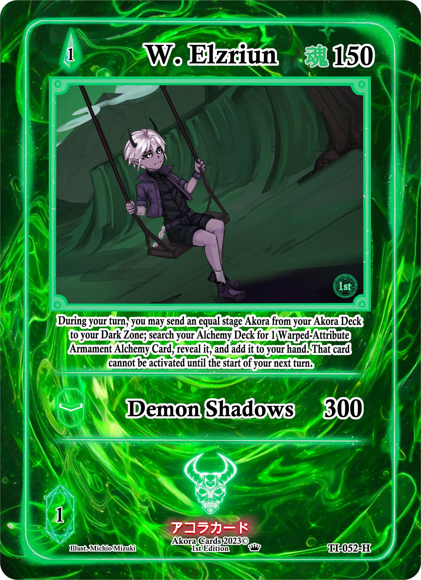 W. Elzriun (Holo) (52) (TI1E) - Akora TCG Single