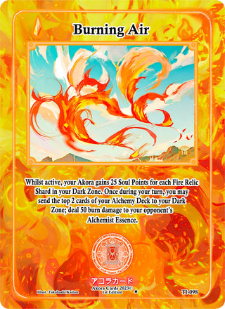 Burning Air (98) (TI1E) - Akora TCG Single