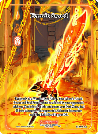 Fernzio Sword (Full Art) (96) (TI1E) - Akora TCG Single