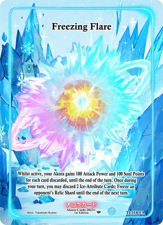 Freezing Flare (Full Art) (118) (TI1E) - Akora TCG Single