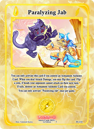 Paralyzing Jab (131) (TI1E) - Akora TCG Single