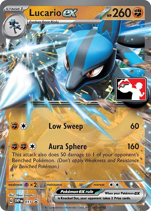 Image for Lucario ex (017) (Prize Pack Series Cards) - Pokemon