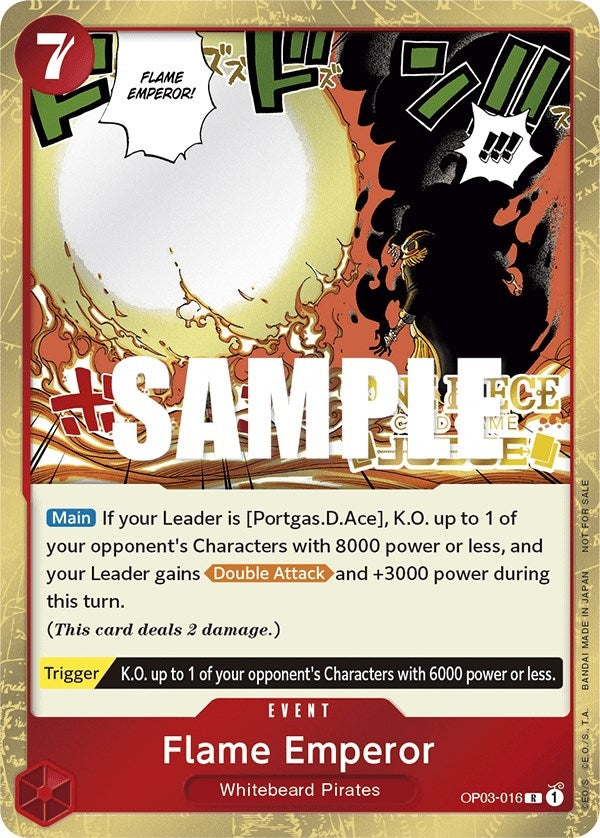 Flame Emperor (Judge Pack Vol. 2) (3016) (OP-PR) - One Piece Card Game Single