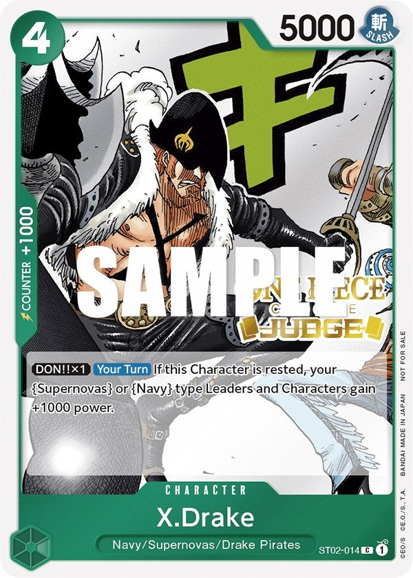 X.Drake (Judge Pack Vol. 2) (2014) (OP-PR) - One Piece Card Game Single