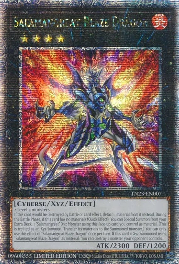 Salamangreat Blaze Dragon (Quarter Century Secret Rare) (23007) (TN23) - YuGiOh Single