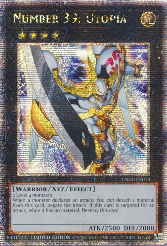 Number 39: Utopia (Quarter Century Secret Rare) (23013) (TN23) - YuGiOh Single