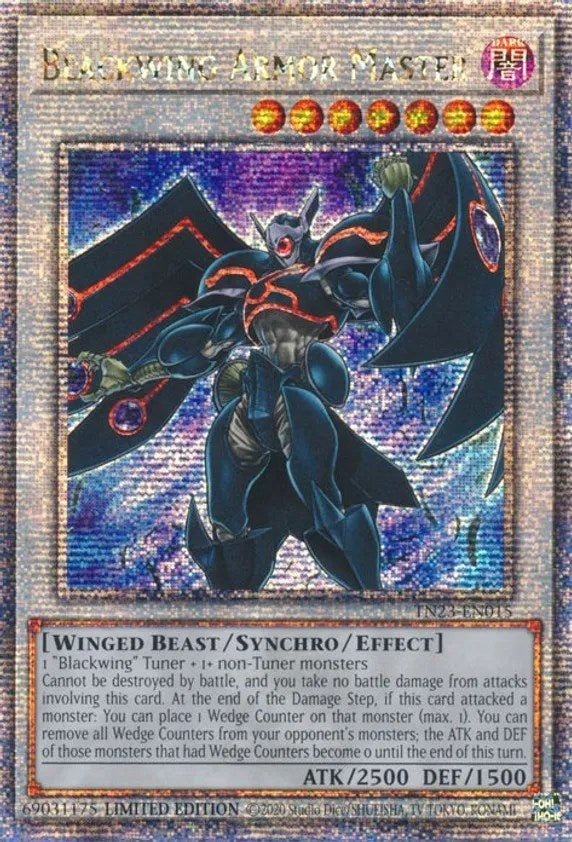 Blackwing Armor Master (Quarter Century Secret Rare) (23015) (TN23) - YuGiOh Single