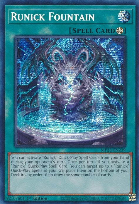 Runick Fountain (23239) (MP23) - YuGiOh Single