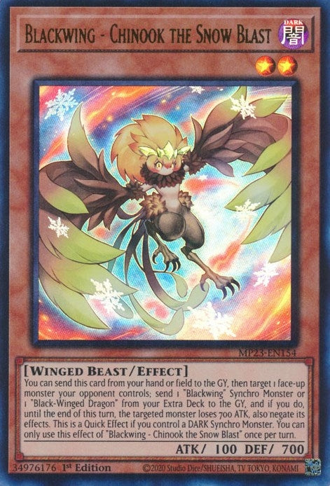 Blackwing - Chinook the Snow Blast (23154) (MP23) - YuGiOh Single