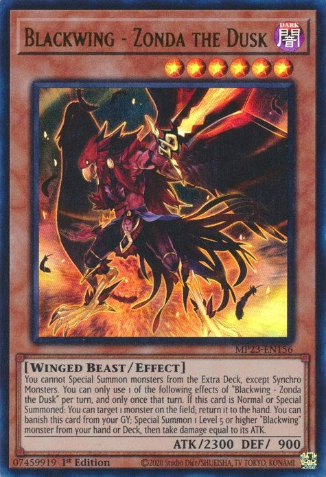 Blackwing - Zonda the Dusk (23156) (MP23) - YuGiOh Single