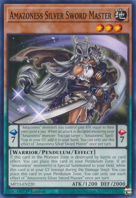 Amazoness Silver Sword Master (23220) (MP23) - YuGiOh Single