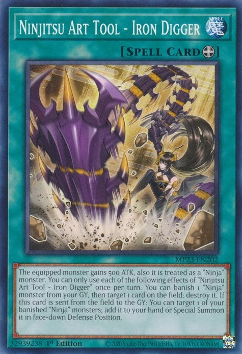 Ninjitsu Art Tool - Iron Digger (23202) (MP23) - YuGiOh Single