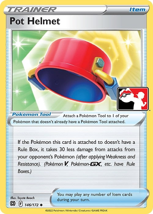 Image for Pot Helmet (146/172) (Prize Pack Series Cards) - Pokemon