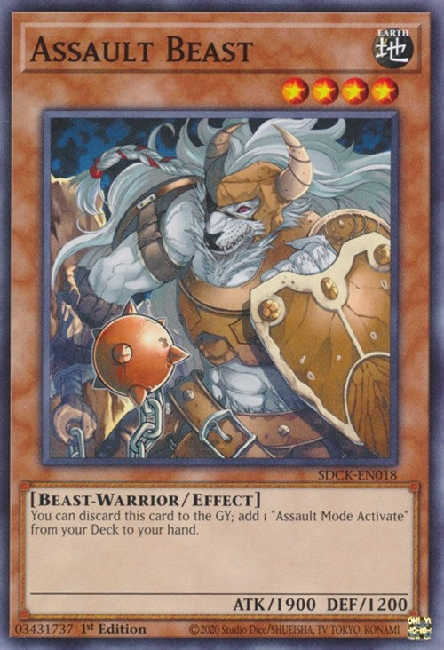 Assault Beast (18) (SDCK) - YuGiOh Single