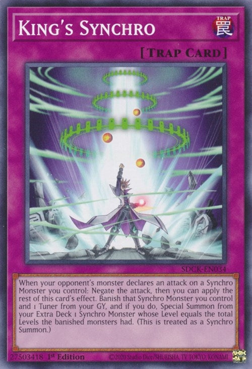 King’s Synchro (34) (SDCK) - YuGiOh Single