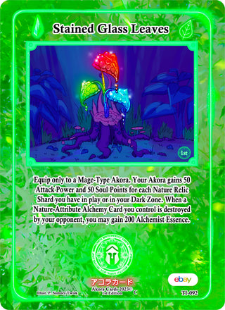 Stained Glass Leaves (92) (TIE1E) - Akora TCG Single