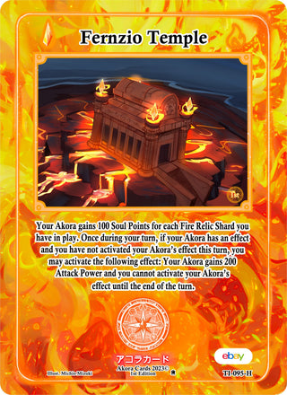 Fernzio Temple (Holo) (95) (TIE1E) - Akora TCG Single