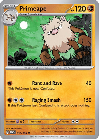 Image for Primeape (057/165) (SV: Scarlet & Violet 151) - Pokemon