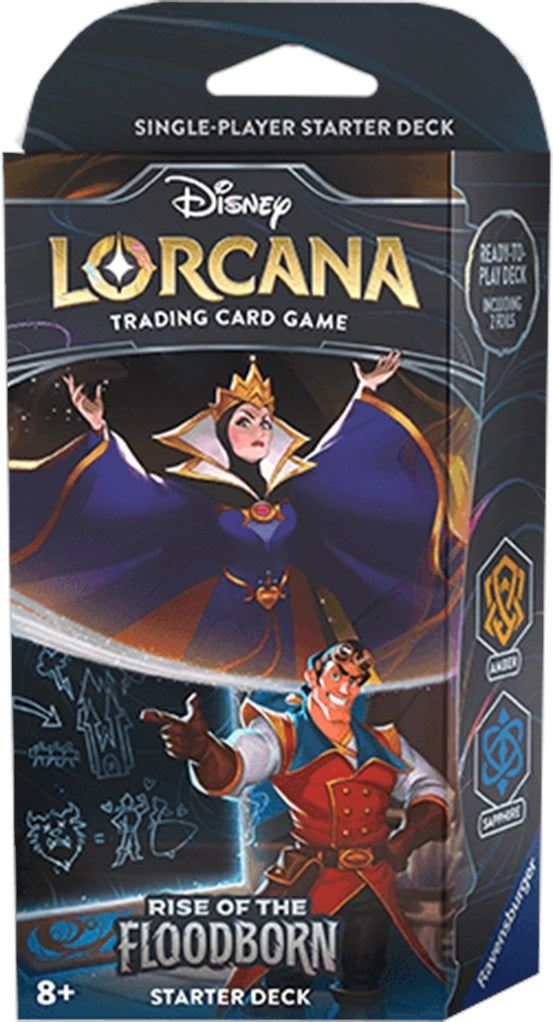 Disney Lorcana: Rise of the Floodborn Starter Deck (Amber & Sapphire) (2) - Disney Lorcana Sealed