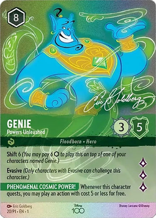 Genie - Powers Unleashed (Alternate Art) (20) (D100) - Disney Lorcana Single