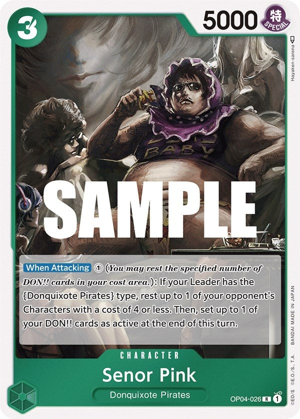 Senor Pink (4026) (OP04) - One Piece Card Game Single