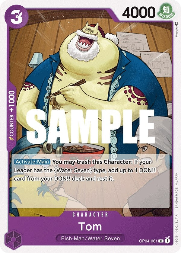 Tom (4061) (OP04) - One Piece Card Game Single