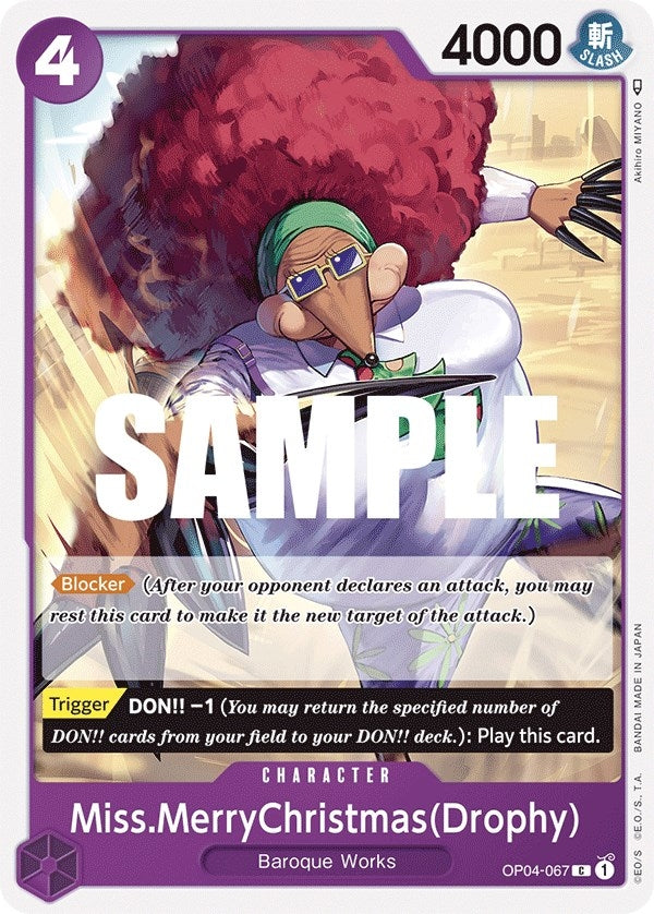 Miss.MerryChristmas(Drophy) (4067) (OP04) - One Piece Card Game Single