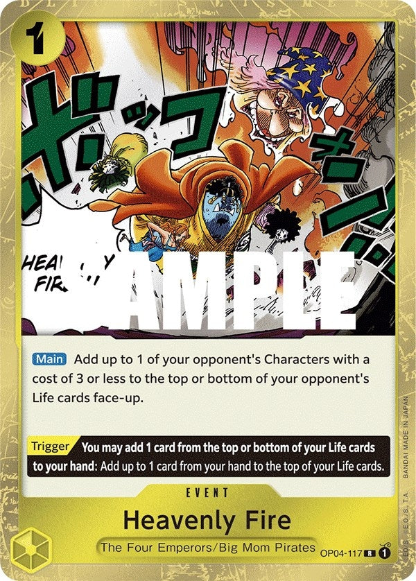 Heavenly Fire (4117) (OP04) - One Piece Card Game Single