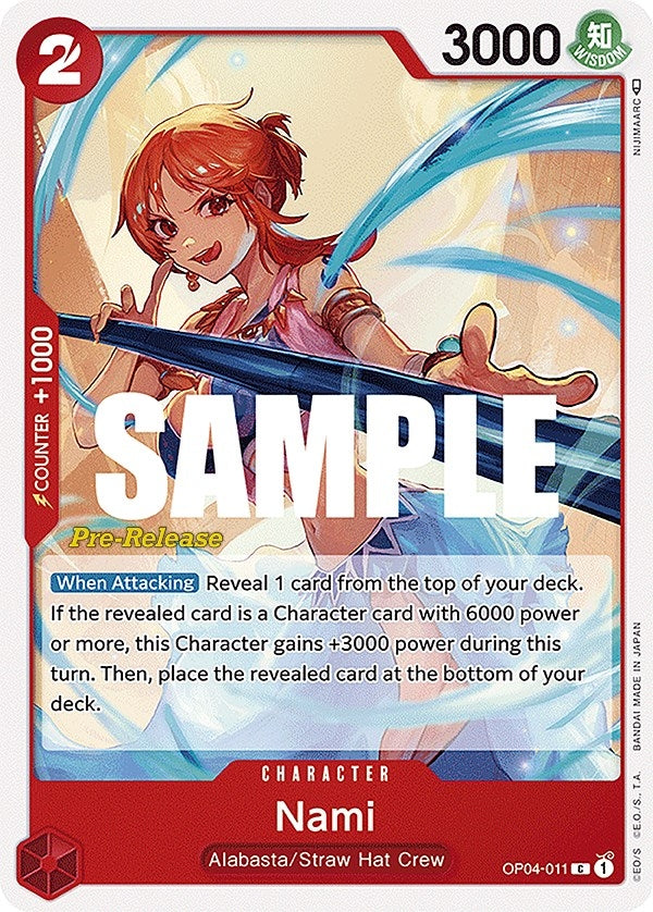 Nami (4011) (OP04 PRE) - One Piece Card Game Single