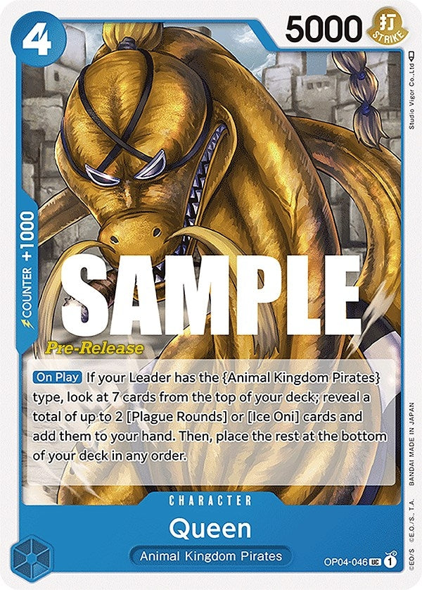 Queen (4046) (OP04 PRE) - One Piece Card Game Single