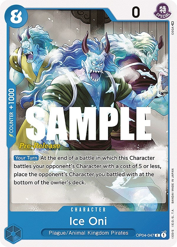 Ice Oni (4047) (OP04 PRE) - One Piece Card Game Single