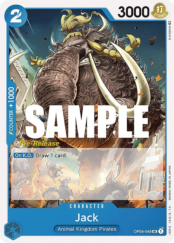Jack (4049) (OP04 PRE) - One Piece Card Game Single