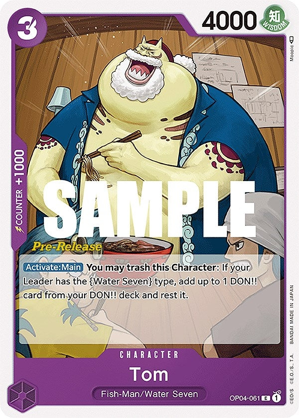Tom (4061) (OP04 PRE) - One Piece Card Game Single