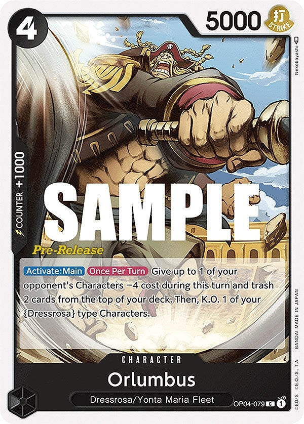 Orlumbus (4079) (OP04 PRE) - One Piece Card Game Single
