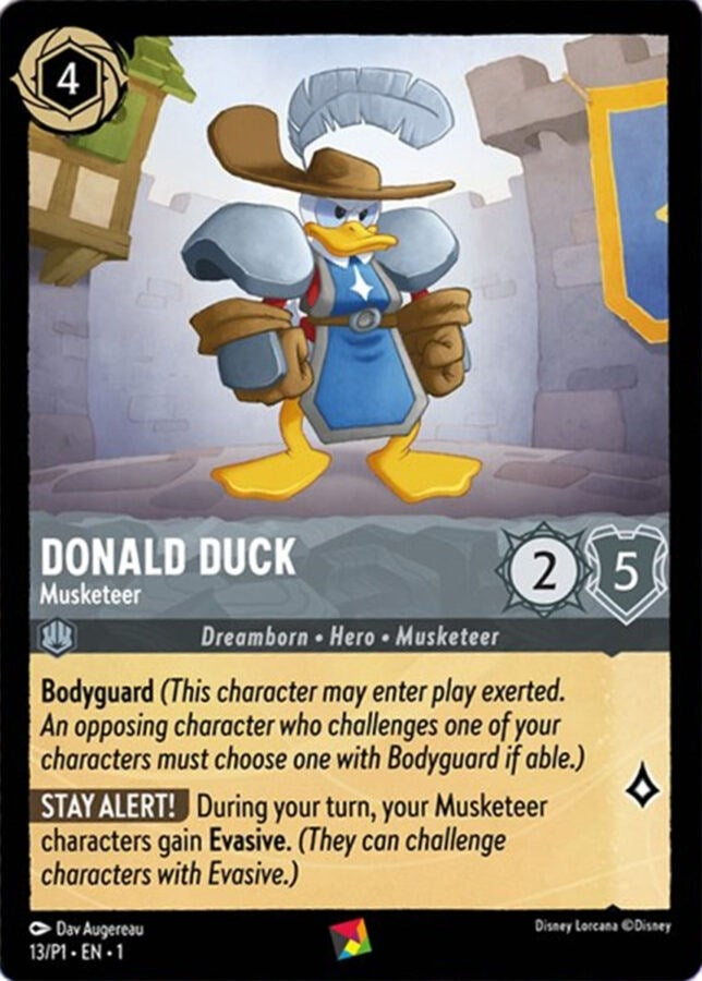 Donald Duck - Musketeer (13) (DLPC) - Disney Lorcana Single