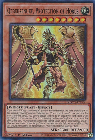 Qebehsenuef Protection of Horus (14) (AGOV) - YuGiOh Single