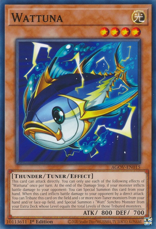 Wattuna (15) (AGOV) - YuGiOh Single