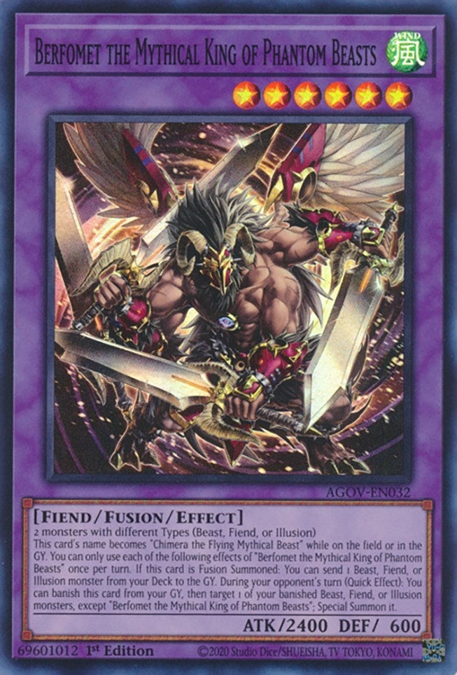 Berfomet the Mythical King of Phantom Beasts (32) (AGOV) - YuGiOh Single