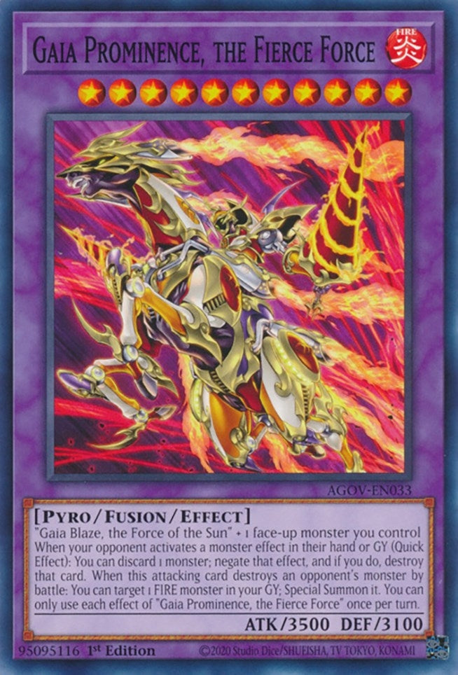 Gaia Prominence the Fierce Force (33) (AGOV) - YuGiOh Single
